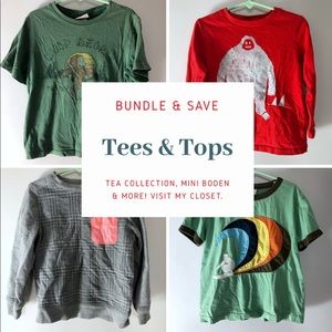 Teas and tops for kids! Bundle and make an offer